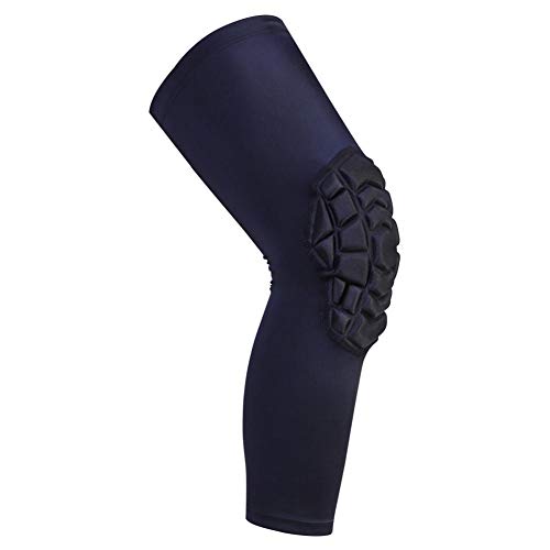 Alloet Honeycomb Basketball Knee Pad Leg Sleeve Compression Knee Brace (Black M)