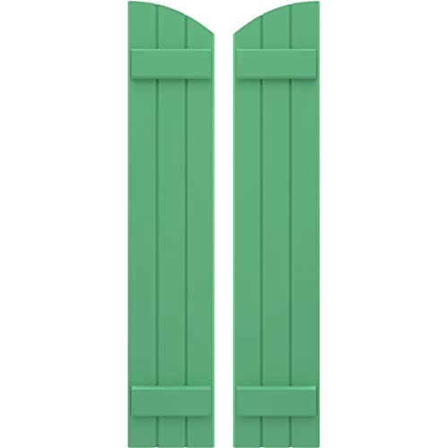 10 1/2"W x 82"H Americraft Three Board (2 Batten) Exterior Real Wood Joined Boa…
