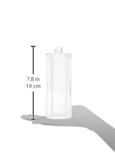 Danielle Cylinder Acrylic Cotton Pad Dispenser