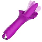 Pleasure SÃ¹ck and LÃ­ck Tongue Womáº¹n Primáº¹ SÄ«lent Waterproof USB Rechargeable Silicá»Å†áº¹ 10-Fráº¹quency Cl-Ã®tá»rÃ®al VÃ®-brÃ¡tá»r Sá»¥cking VÃ®-braÅ†t Toy -5G7V