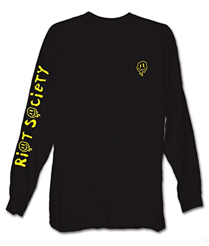 Riot Society Men's Long Sleeve Graphic and Embroidered Fashion T-Shirt