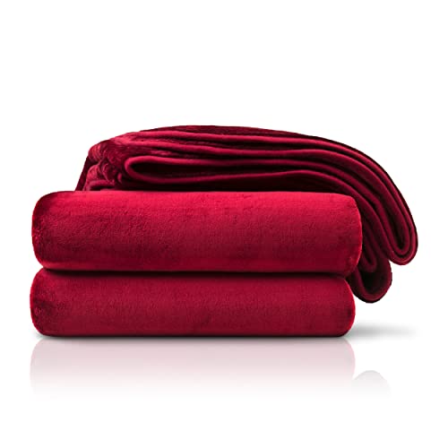 Amago - Cuddly Blanket, Cashmere Feel, 180 x 220 cm - Bordeaux
