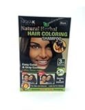 Hair Coloring Shampoo Black 3pcs