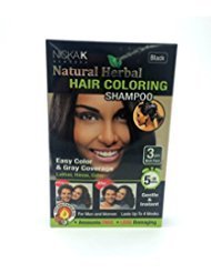 Hair Coloring Shampoo Black 3pcs