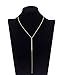 Boosic Long Lariat Y Necklace Layered Bar Drop Necklace for Women