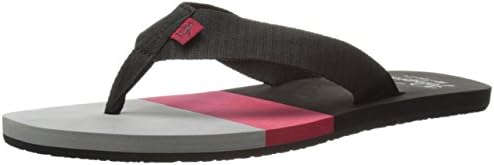 Original Penguin Men's Volley Flip Flop, Black/Sky, 9 M US
