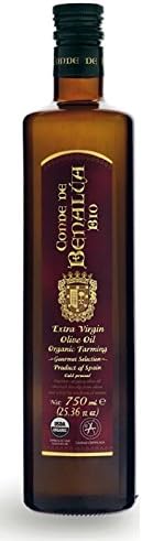 750ml Conde de Benalua DOP Premium Quality Cold Pressed Spanish Certified Organic Extra Virgin Olive Oil