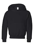 Jerzees Youth Pullover Hood, Black, Medium