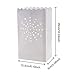 Candle Bags, INTVN Lantern Paper Bags Candle Luminary Bags Flame Resistant Paper Bags for Wedding, Christmas, Holiday, Party Decoration, White, 30 Pieces