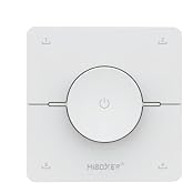 MiBOXER K0-W Rotary CCT Scene Remote, Wireless 2.4GHz LED Dimmer, Color Temperature &amp; Brightness Control, 4 Scene Presets, Magnetic Wall Mount