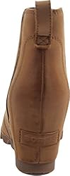 Sorel Womens Lea Wedge Boot, Camel Brown, 7 B(M) US