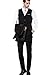 MOGU Men's Slim Fit 3 Piece Dress Suits Prom Dress Suit Set