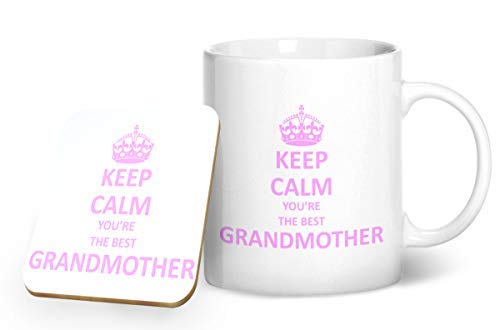 BWW Print - Keep Calm You're The Best Grand Mother - Mug & Coaster Gift Set