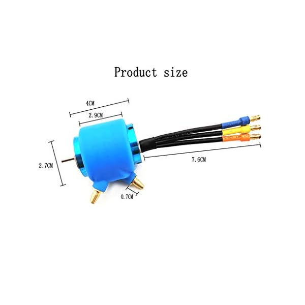 Tjian Gummi-Wasserkühlungsjacke für 3650 3660 3674 2835 2838 2840 bürstenlose Motor-Fernbedienung Schiff RC Boot – Bild 7