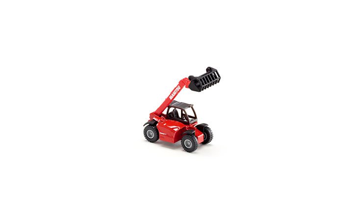 siku 1482, Manitou Teleskoplader, Metall/Kunststoff, Rot, Beweglicher Ladearm – Bild 8