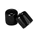 Prescott Plastics 4 Pack: 1 Inch Round Black Vinyl End Cap, Flexible Pipe Post Rubber Cover
