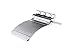 Sanliv Shower Foot Rest - Heavy Duty Shower Footrest for Shaving Legs, Wall-Mounted Foldable Foot Holder Step Stool in Chrome Plated Solid Brass