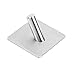 Anwenk Self Adhesive Wall Hooks, 6 Pack Heavy Duty Wall Hook Towel Hook Coat Hook Hat Hook 304 Brushed Stainless Steel Bathroom Kitchen Super Power Wall Mount Hooks for Jacket Bath Towel Hat