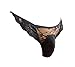 aishani Men's Lace Mooning Pouch Panties Bikini Male Briefs Underpants,X-L Black