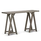 SIMPLIHOME Sawhorse SOLID WOOD 50 inch Wide Modern