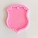 Shiny Police Badge Blank Silicone Keychain molds Epoxy Resin Molds DIY Silicone Key Ring Mold Pendant Mold