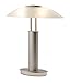 Artiva USA Avalon, 2-Light, Modern Design, 2-Tone Finished 18.5-Inch Table Desk Touch Lamp w/Oval Frosted Glass Shade, 3-Way Touch Switch & Bulbs Included, Silver, 18.5-Inch x 16.5-Inch