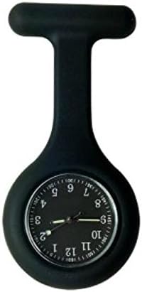 Zehaer Silicone Nurse Pocket Watch,Glow in Dark, Doctor Medical Brooch Fob Watch