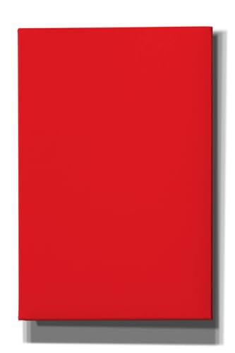 Epic Art Group Artist Stretched RED Printed Canvas, 12"x18"x0.75" Great for Acr…