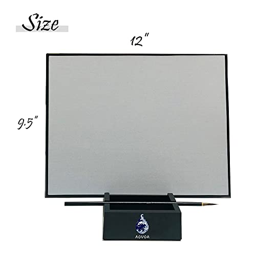 AOVOA Zen Meditation Board, Painting with Water for Relaxing, Mindfulness & Meditation Practice, Zen Meditation Gifts with Brushes and Stenciles