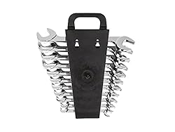 TEKTON Angle Head Open End Wrench Set with