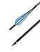 PANDARUS Archery Carbon Crossbow 17/20/22-Inch Arrows Bolt Crossbolt Fletched 4 Inch Vane with Field Point (Pack of12)