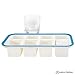Superb Cube 2 Inch Cube Silicone Ice Cube Tray with EZ-Release & No-Spill Steel Reinforced Rim - Makes 8 Cubes with Clear Lid