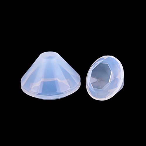 Buytra Diamond Silicone Resin Casting Molds for Epoxy Resin, Jewelry Making Earring Pendant DIY Crafts, 2 Pack