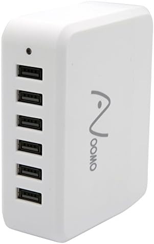Avoomo 10A 6-Port USB Tower Station Hub Wall Rapid Charger Portable Travel Apple iPhone, iPad, Samsung, LG, Motorola, and other USB Products