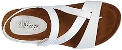 EuroSoft Women's Gianetta Sandal, White, 7