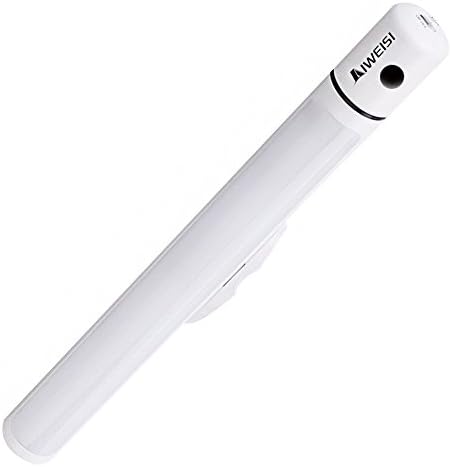 AIWEISI Wireless Motion Sensor Led 3 Modes Battery Operated Light, 180 Degree Rotation With 2 Installation Methods Sticky & Magnetic Base for Cabinet Kitchen Stairs Store Tent Closet Camping Wardrobe Anywhere You Want (Cool White)