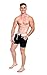Taddlee Basic Men Swimwear Solid Long Swim Trunks Surf Shorts Swimsuits, Black, Medium