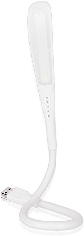 USB LED Light, Touch Sensor USB Reading Lamp with 24 Small LED Lights and Flexible Gooseneck, LED Reading Light for Laptop Notebook Keyboard Travelers Camping Hiking Reading (White Light)