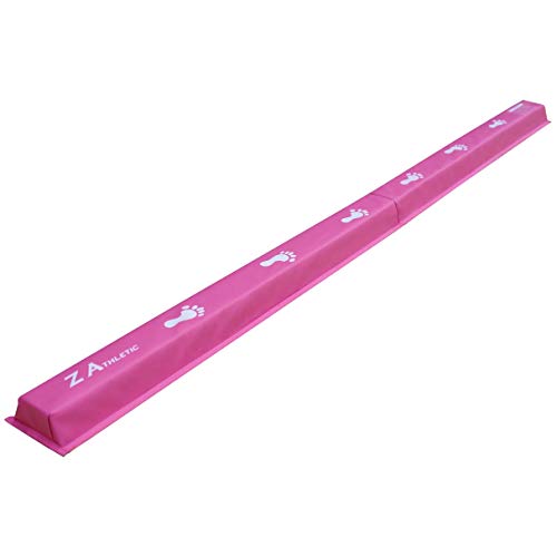 Z ATHLETIC 9' Low Beam with Foot Prints for Gymnastics/Tumbling & Kids