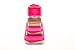 Kid Basix Safe Snacker Stainless Steel Lunchbox Container with Attached Lid, Fuchsia, Large