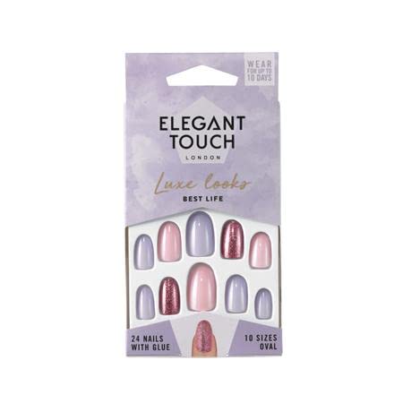 Elegant Touch Luxe Looks Best Life Oval Shaped False Nails