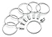 Decorative Drapery Curtain Clip Rings Premium Iron Metal Material 2