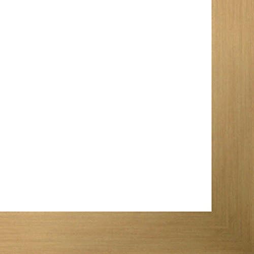 27x40 Brown Metallic Wood Frame - 'Brushed Steel' Thin - Great for Posters, Photos, Art Prints, Mirror, Chalk Boards, Cork Boards and Marker Boards