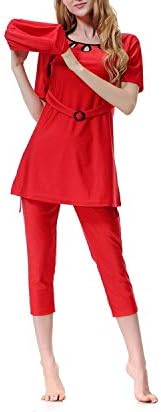 Color mood Three-Piece Set of Muslim Dubai Hui Arab Conservative Swimsuits