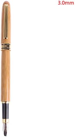Fountain Pen Bamboo Wood Parallel Art Writing Instrument Office Stationery 07