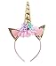 Unicorn Party Supplies Set - Glitter Unicorn Headband Unicorn Balloons Gold Happy Birthday Banner Latex and Foil Balloons Decorations Kit For Kids 36 Value Pack