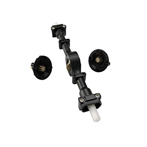 Metal Gear Sturdy Front +Central +Rear Axle Assembly Spare Part for WPL B36 B16 (Black)