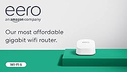 Like-New Amazon eero 6+ mesh wifi router - Supports
