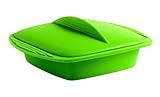Mastrad A68908 Silicone Square Steam Cooker, Green