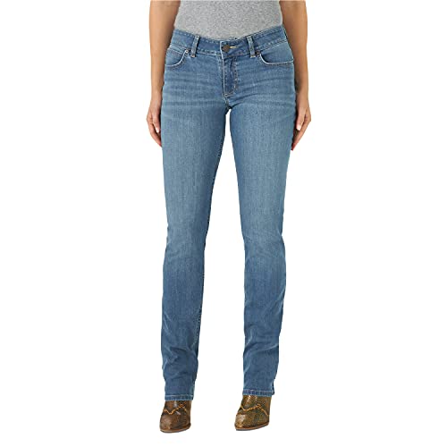 Wrangler Western Mid Rise Stretch Straight Leg Jean Jeans, Brianna, 11-34 Donna
